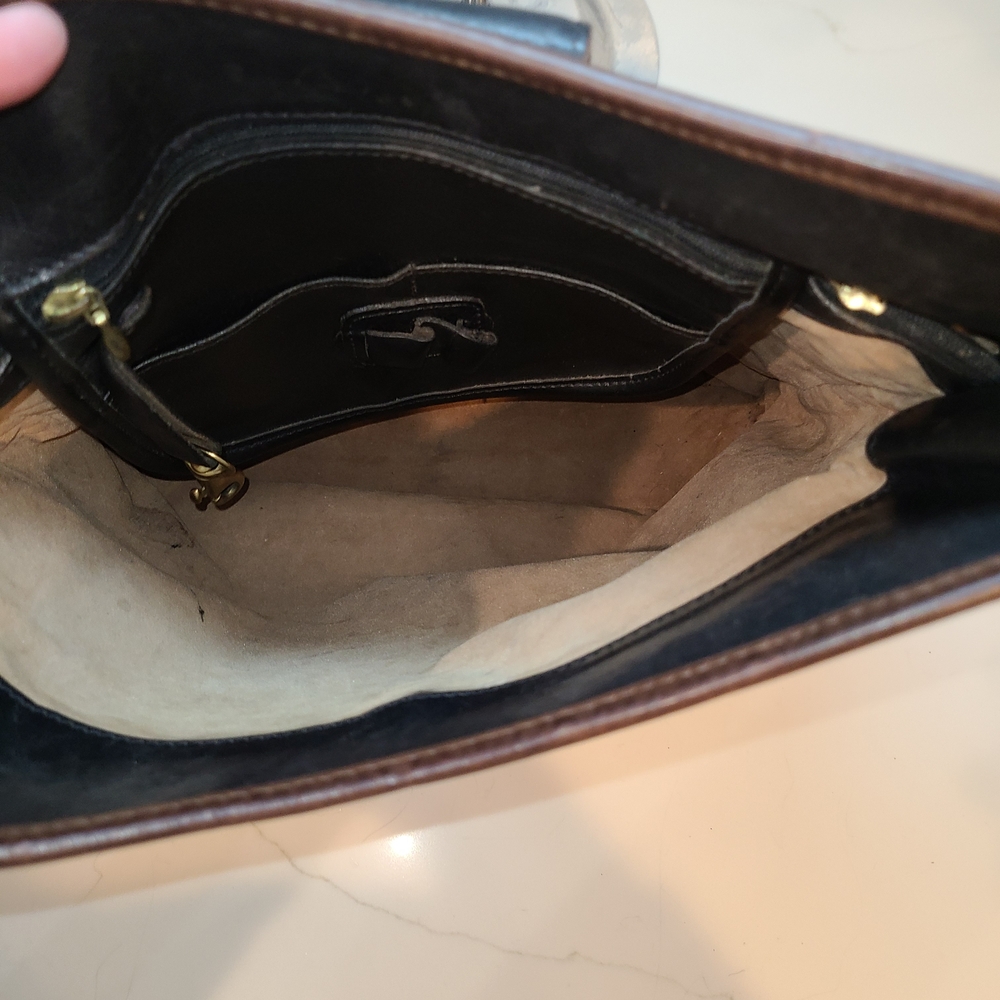 Brahmin Black and Tan Shoulder Bag - Picture 8 of 9